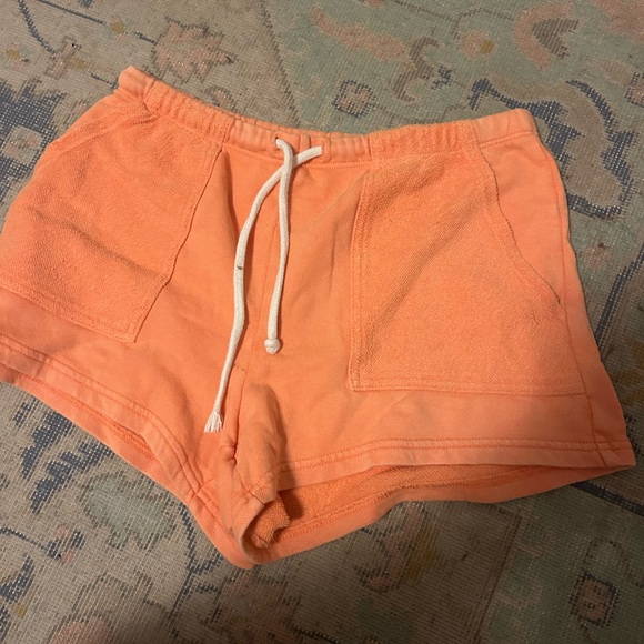 Orange aerie sweat shorts - Picture 1 of 3